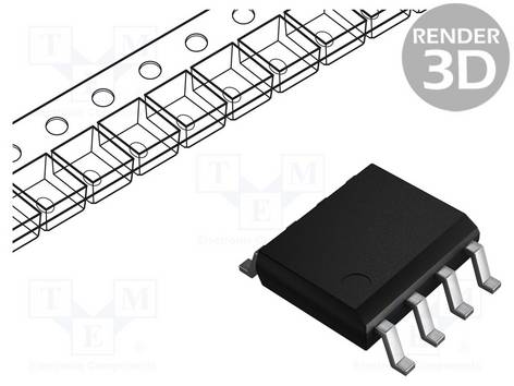 TEXAS INSTRUMENTS UCC3808AD-1 IC: PMIC; controller PWM; 1A; 1MHz; SO8; push-pull; 12,5÷14V; 0÷49% - 1 stuk