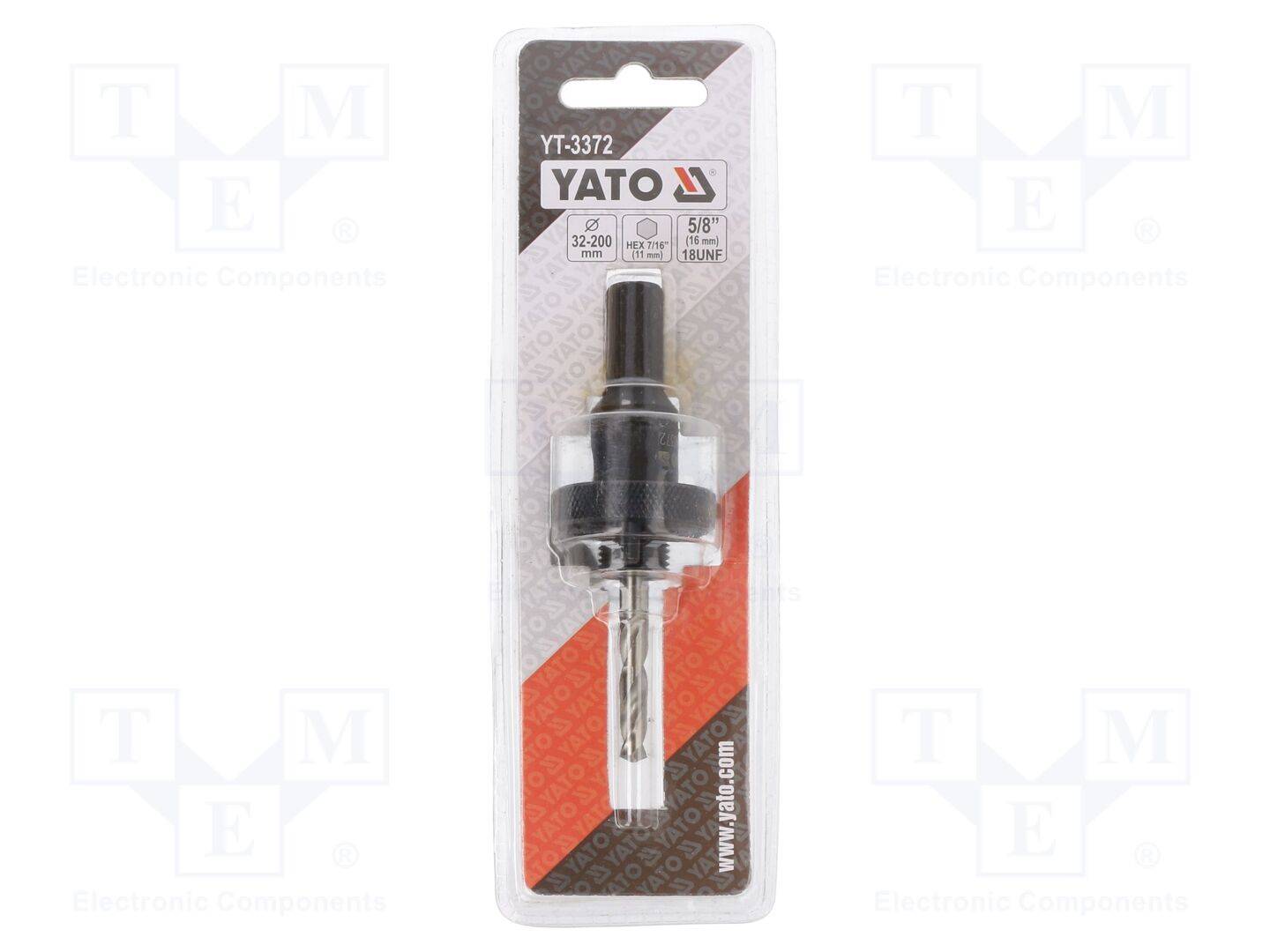 YATO YT-3372 Boorkroonadapter; Schroefdr: 5/8"; 11mm; 7/16" - 1 stuk-0