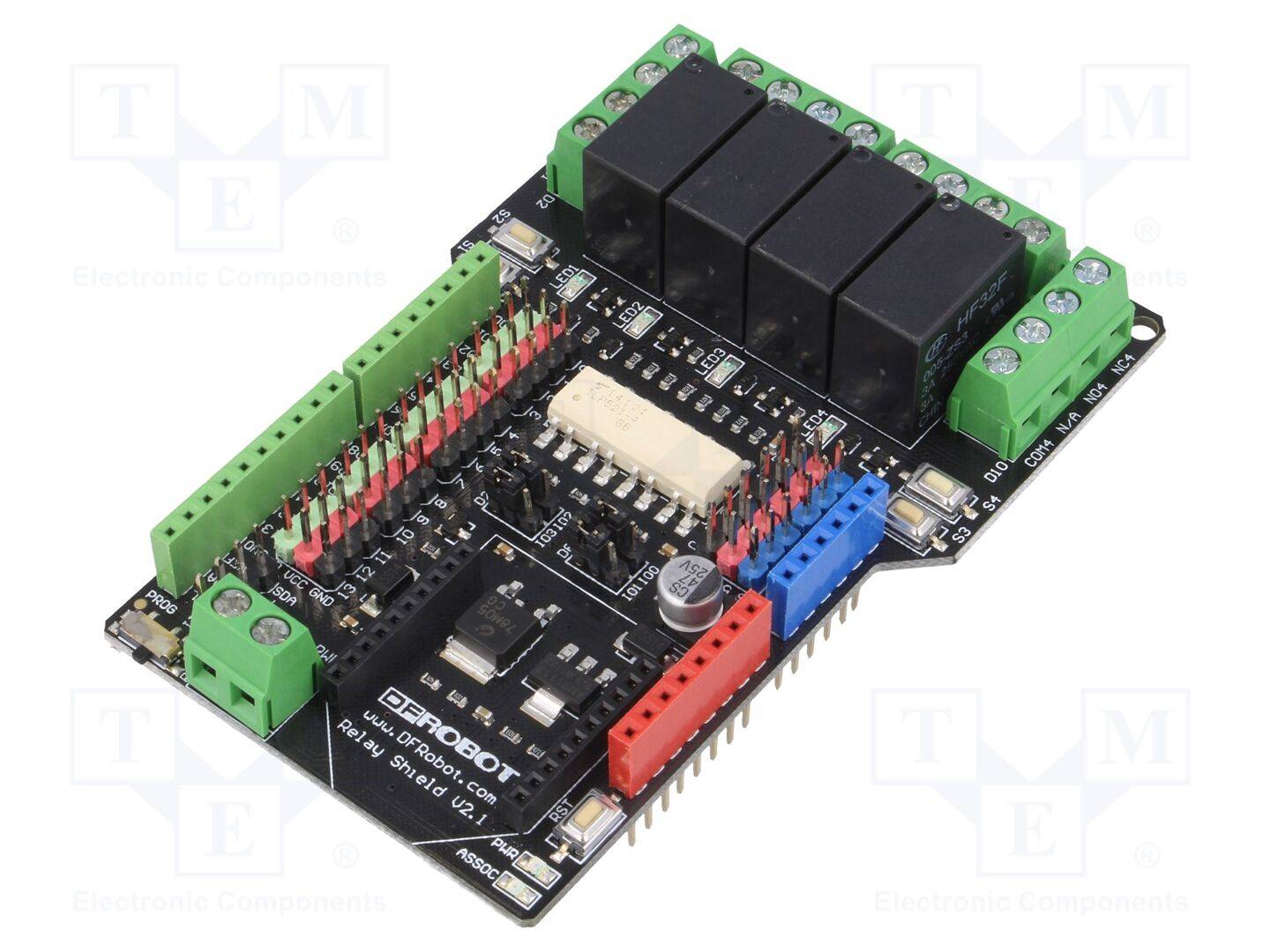 DFROBOT DF-DFR0144 Robotica module: relais; shield; TTL; Arduino; 240VAC; 60VDC - 1 stuk-0