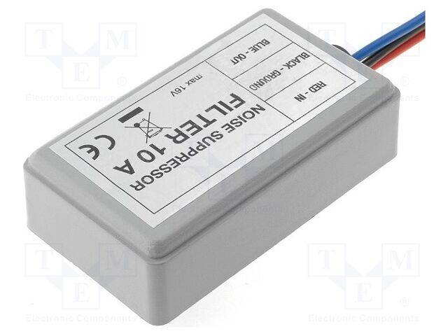 4CARMEDIA FILTR-25.001 Ontstoringsfilter; 10A; 12VDC - 1 stuk-0