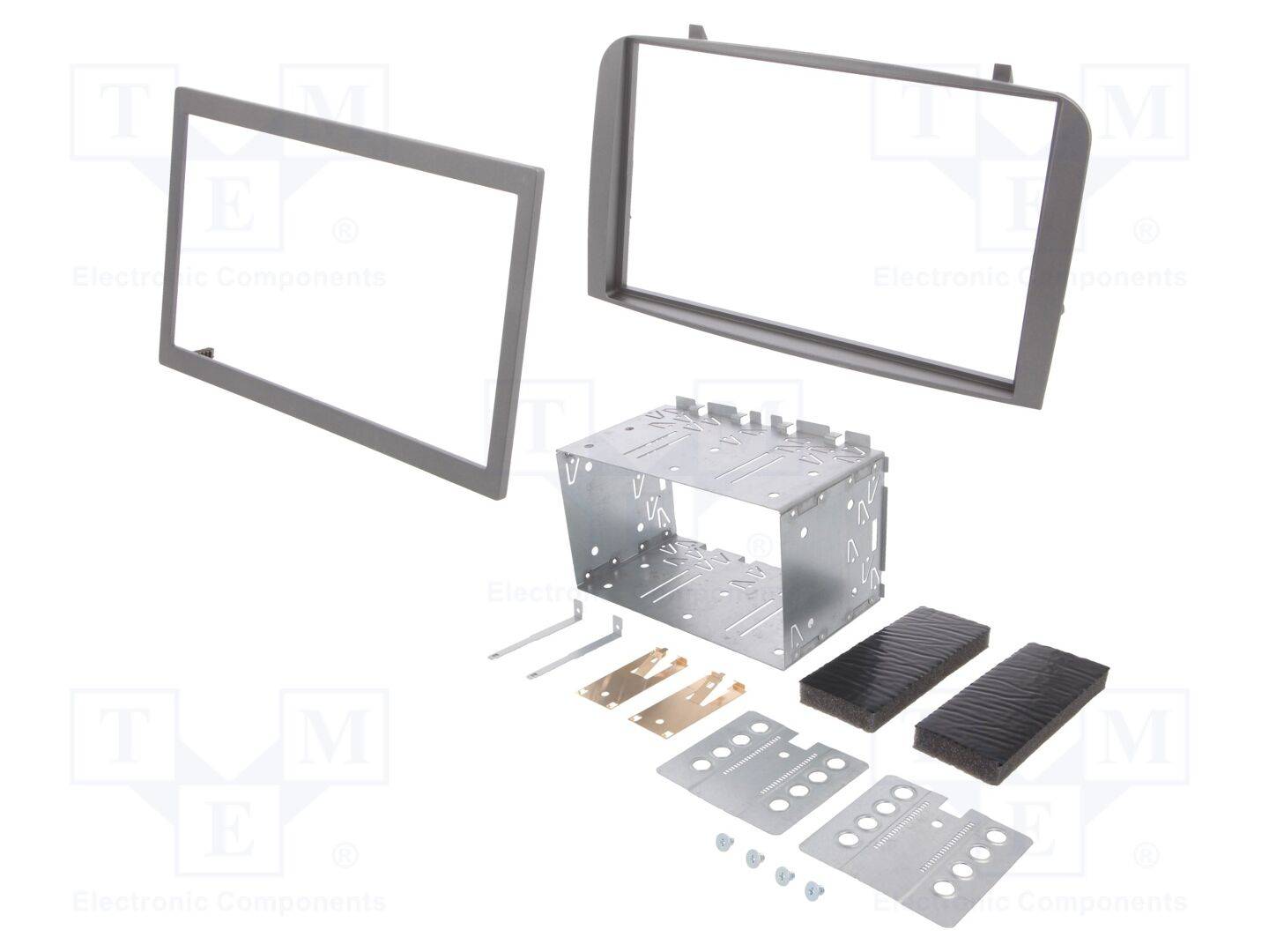 PER.PIC. RAM-40.185.7 Radiomontageframe; Alfa Romeo; 2 DIN; zilver - 1 stuk-0