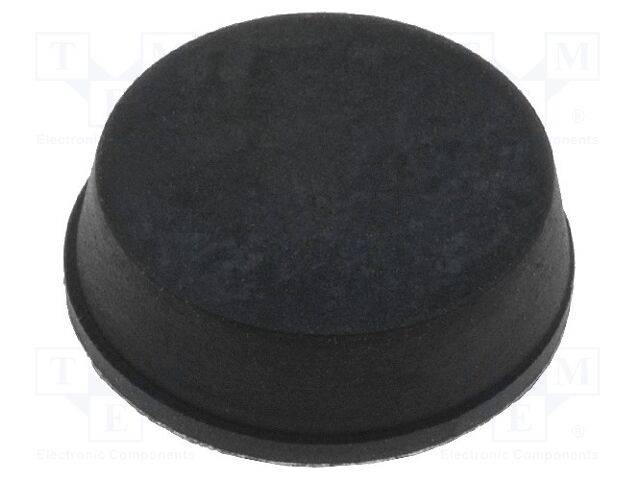 FIX&FASTEN FIX-RF-032 Zelfklevend voetje; zwart; rubber; A: 12,7mm; B: 11,5mm; C: 4mm - 10 stuks-0