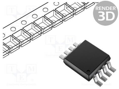 MICROCHIP TECHNOLOGY MCP1650S-E/MS PMIC; omvormer DC/DC; Uin: 2,7÷5,5VDC; Uuit: 3,3÷100VDC; 100mA - 1 stuk