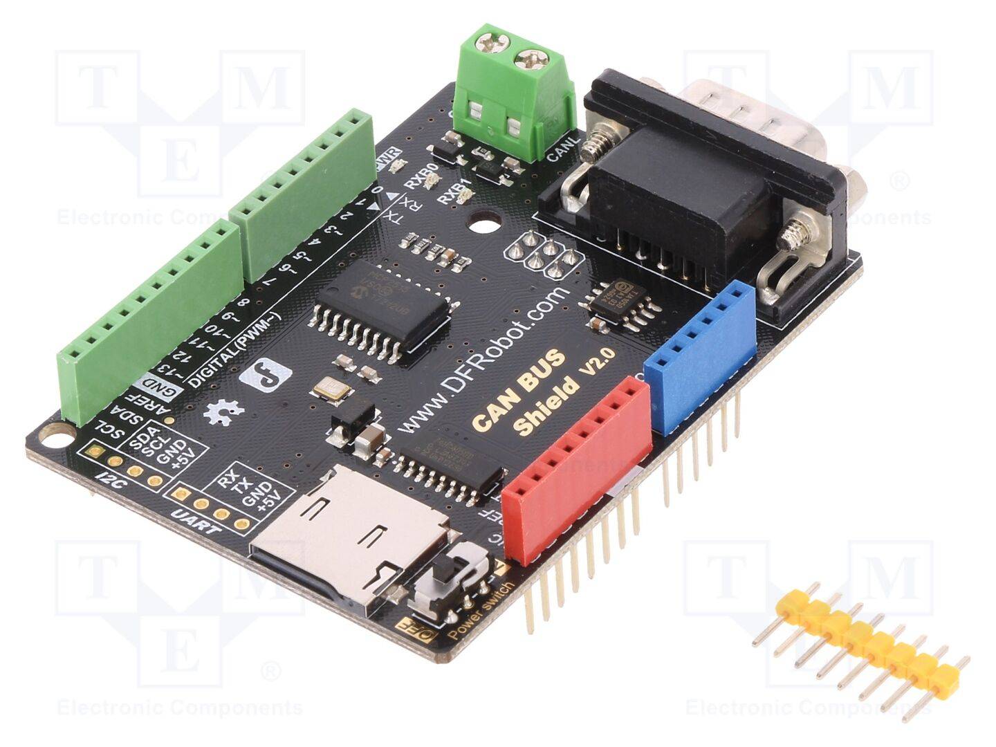 DFROBOT DF-DFR0370 Robotica module: shield; CAN; Arduino; D-Sub 9pin,pen; I2C,UART - 1 stuk-0