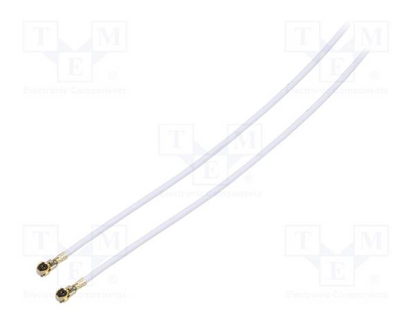 HIROSE UFL2LPA088Y3TA300 Kabel; 0,3m; U.FL vrouwelijk,aan beide zijden; wit; hoek - 1 stuk