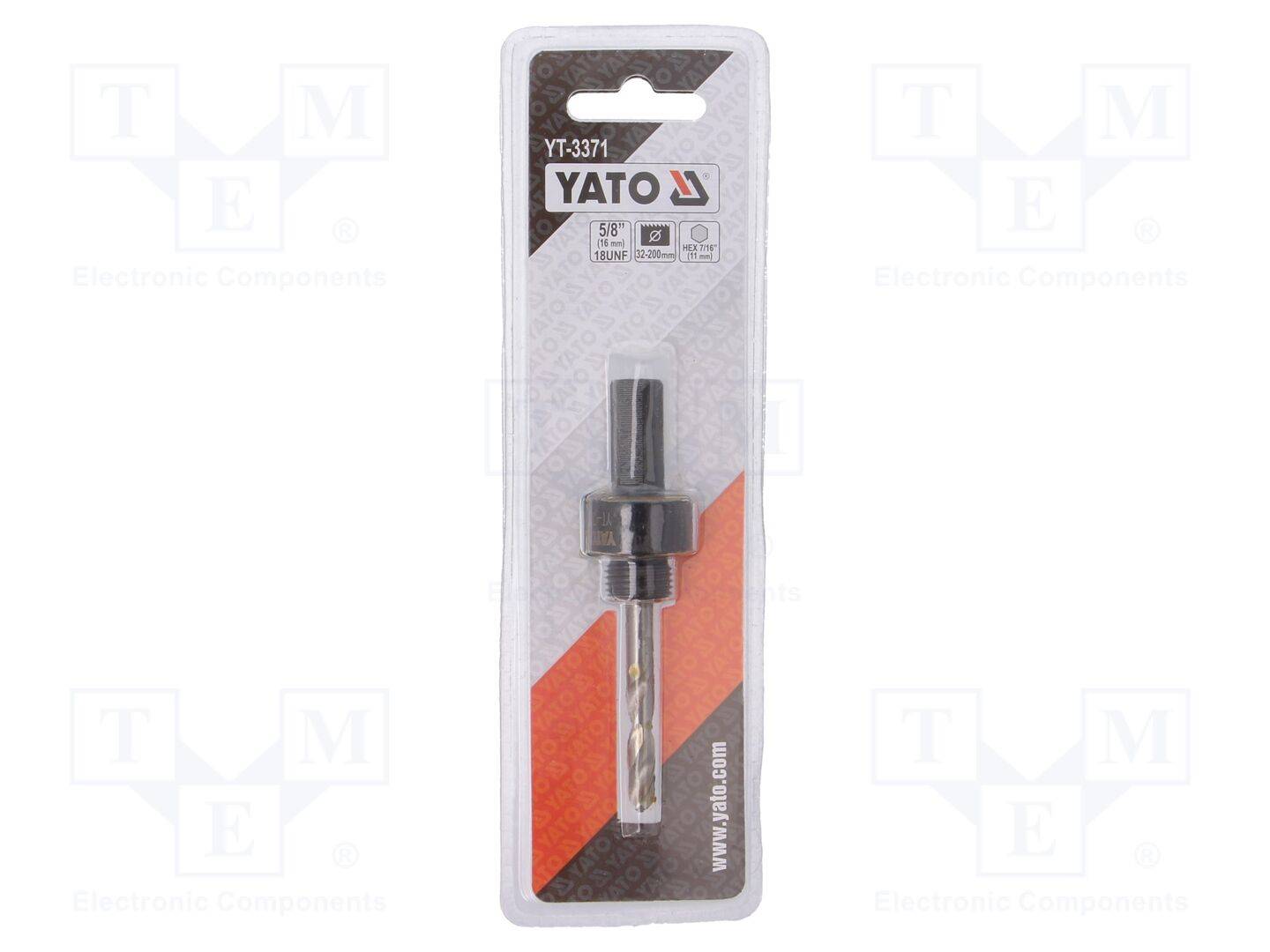 YATO YT-3371 Boorkroonadapter; Schroefdr: 5/8"; 11mm; 7/16" - 1 stuk-0