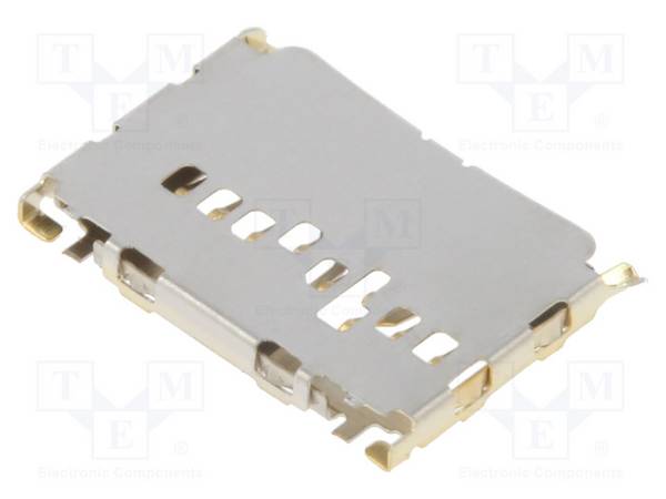 GCT MEM2085 Connector: voor kaarten; microSD; push-pull; SMT; gold flash; rol - 1 stuk