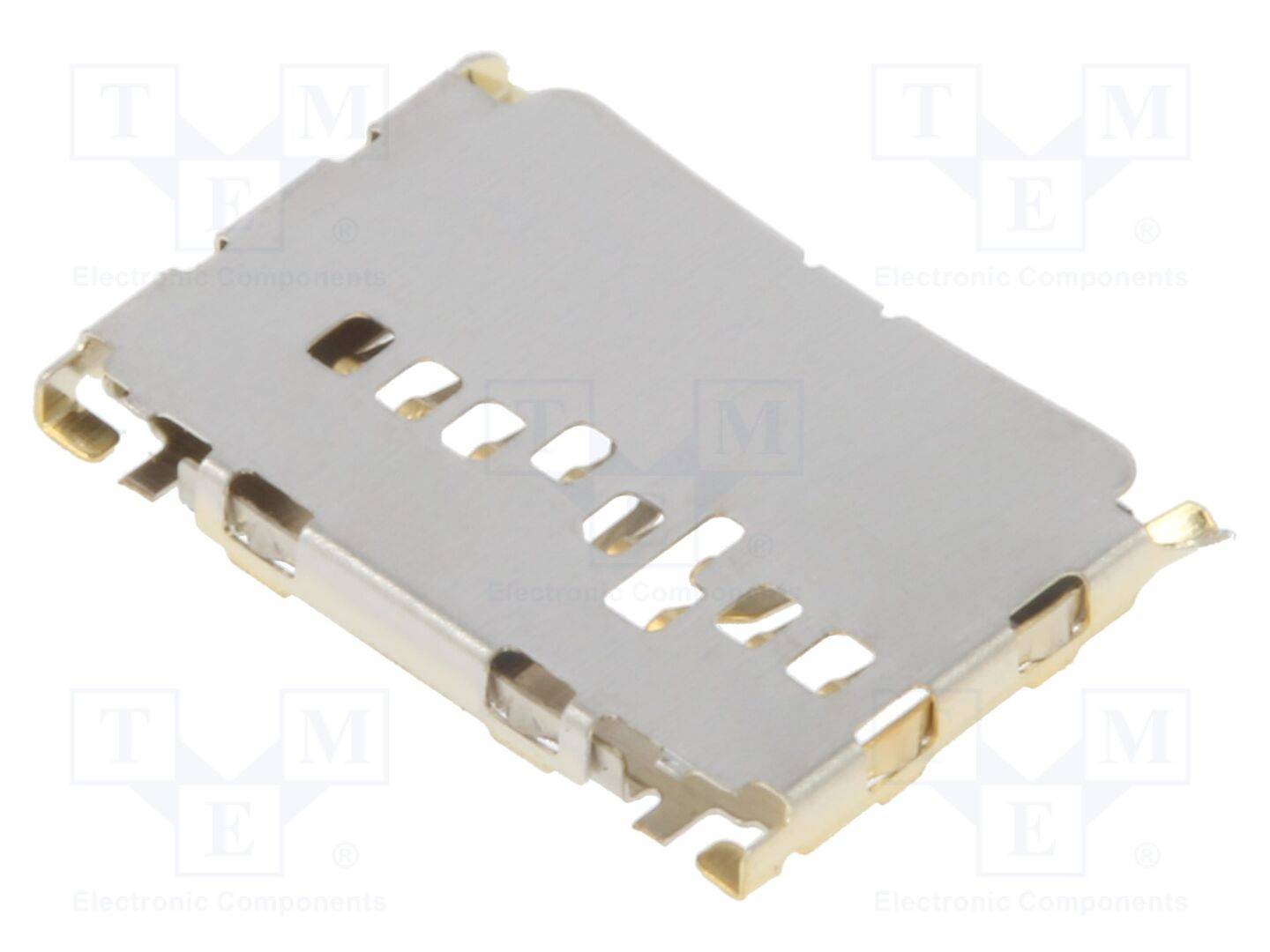 GCT MEM2085 Connector: voor kaarten; microSD; push-pull; SMT; gold flash; rol - 1 stuk-0