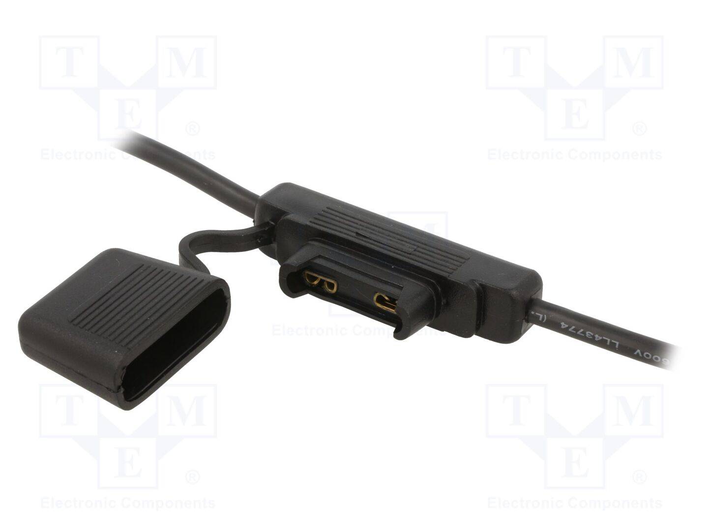 OPTIFUSE LPX-01B-8B Houder; 29,7mm; 80A; Uitg: draden; 32V; Kabelkleur: zwart - 1 stuk-0