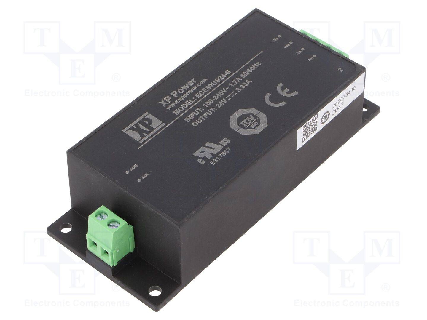 XP POWER ECE80US24-S Voedingseenheid: schakelende; voor inbouw; 80W; 24VDC; 3,33A; ECE - 1 stuk-0