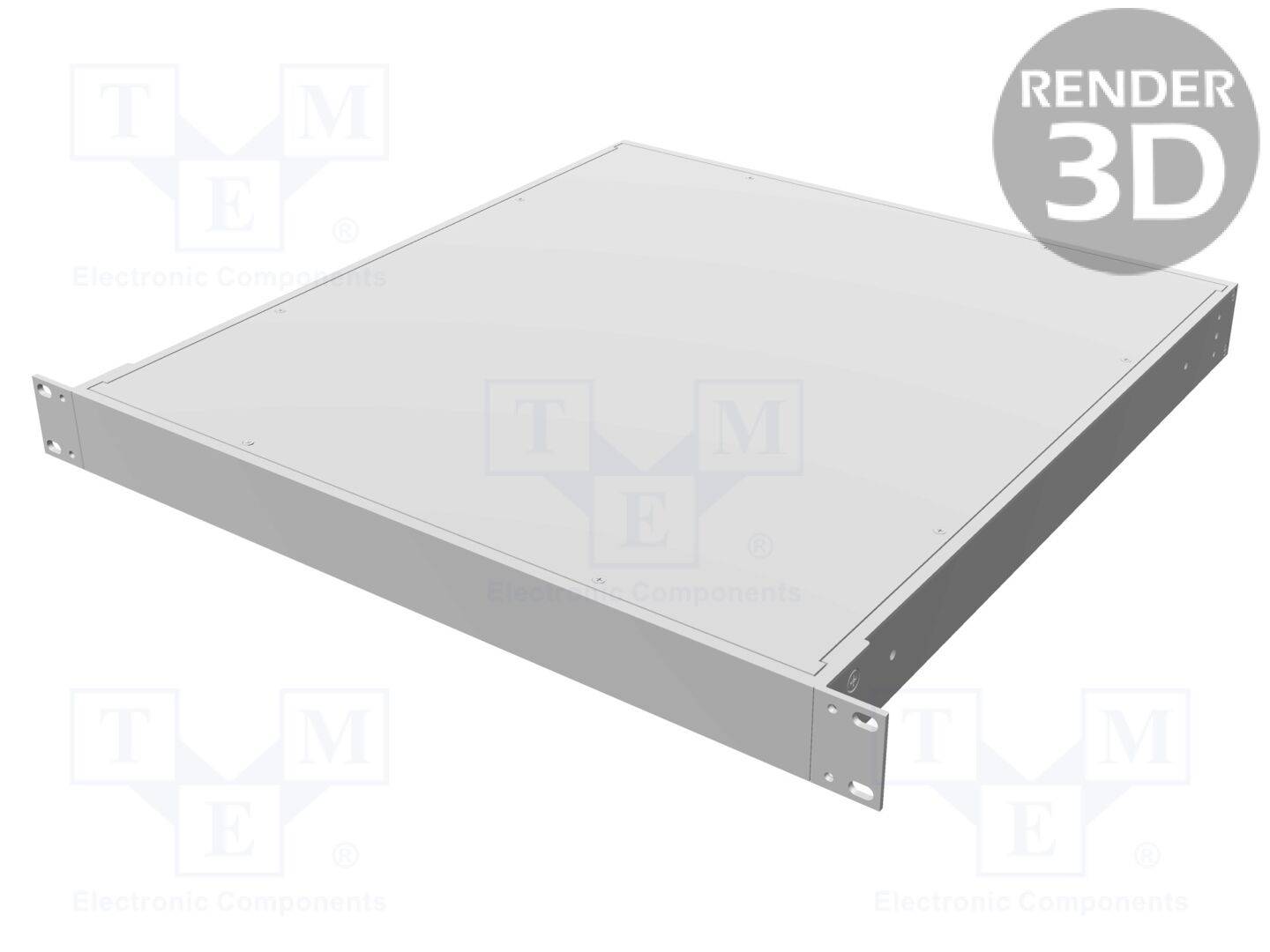 HAMMOND HM-RM1U1918SBK Behuizing: voor rackmontage; Standaard: 19"; 1U; W: 422mm; H: 44mm - 1 stuk-0