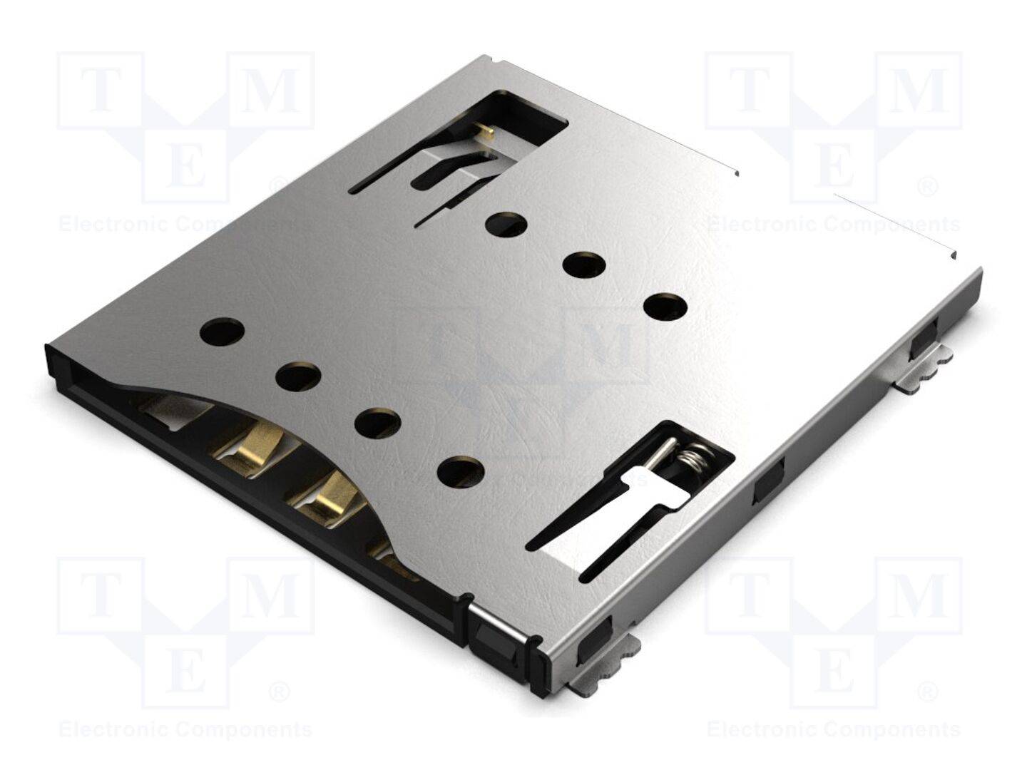 GCT SIM7100-6-1-15-00A Connector: voor kaarten; Micro SIM; push-pull; SMT; gold flash - 1 stuk-0