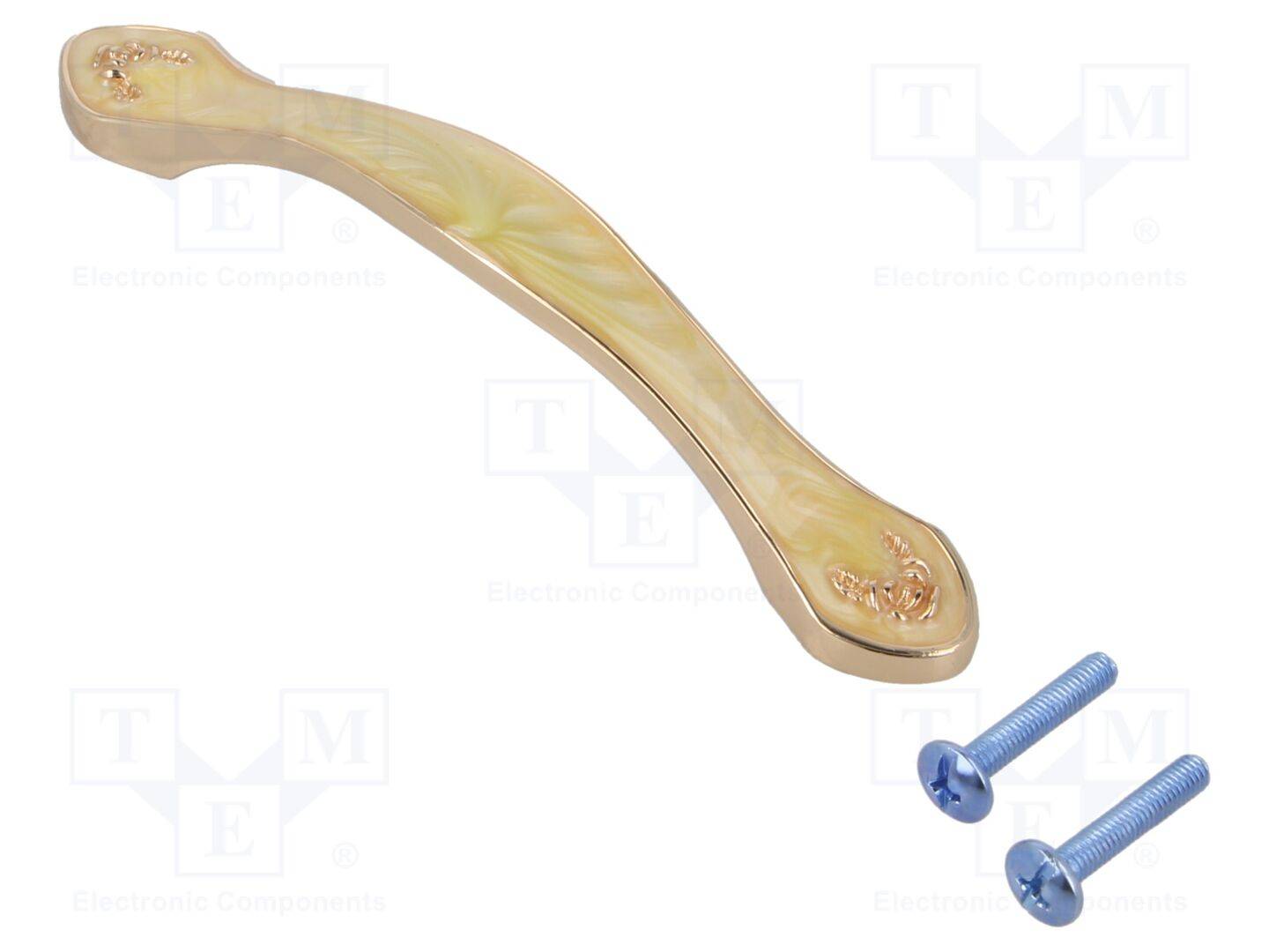 GTV Poland GTV-UZ-RL4-9603 Holder; ZnAL; white gold; H: 25mm; L: 134mm; W: 19mm; ROYAL; handle - 1 stuk-0