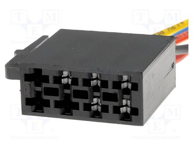 4CARMEDIA ZRS-ISO/ZAS/WT Autoconnector; ISO-stekker,draden; PIN: 5 - 2 stuks-0