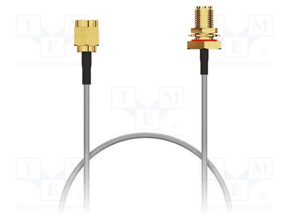 GCT 234-RF-0100-A-1 Kabel; 0,1m; RP-SMA mannelijk,RP-SMA vrouwelijk; bruin; 0÷3GHz - 1 stuk