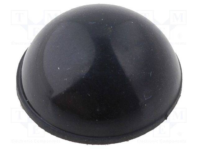 FIX&FASTEN RF-006 Zelfklevend voetje; zwart; rubber; A: 15,9mm; B: 8mm - 10 stuks-0