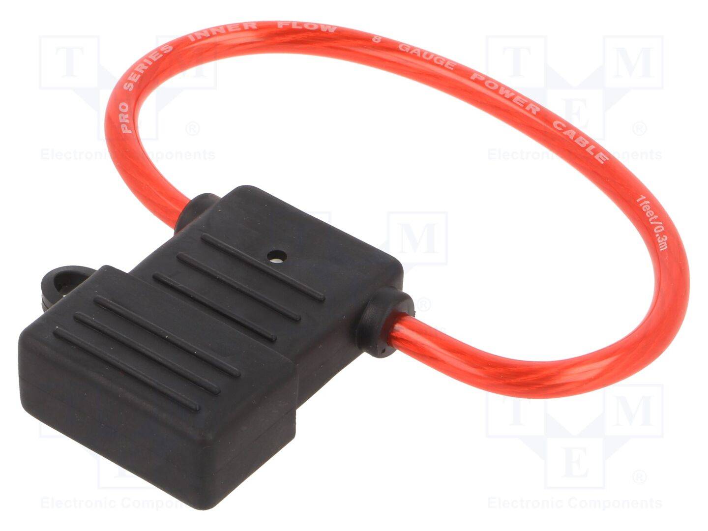 OPTIFUSE LPX-23B-08R-LOOP Houder; 29,7mm; 80A; Uitg: draden; 80V; Kabelkleur: rood - 1 stuk-0