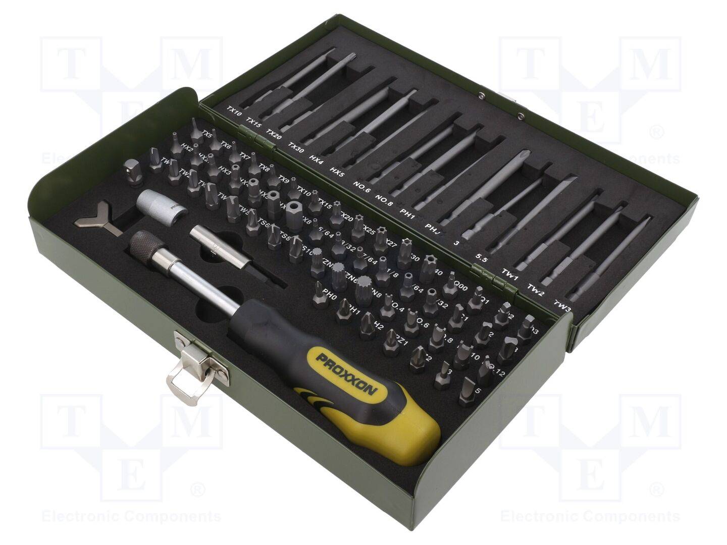 PROXXON PR23107 Gereedschapset: schroevendraaierbits; koffer; 75st. - 1 set-0