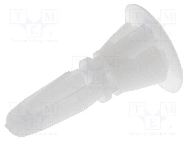 ESSENTRA RI-CRLCBSR-4-01 Montageplug; polyamide; L: 6,4mm; druksluiting; Ø2: 6mm; Ø1: 4mm - 20 stuks-0