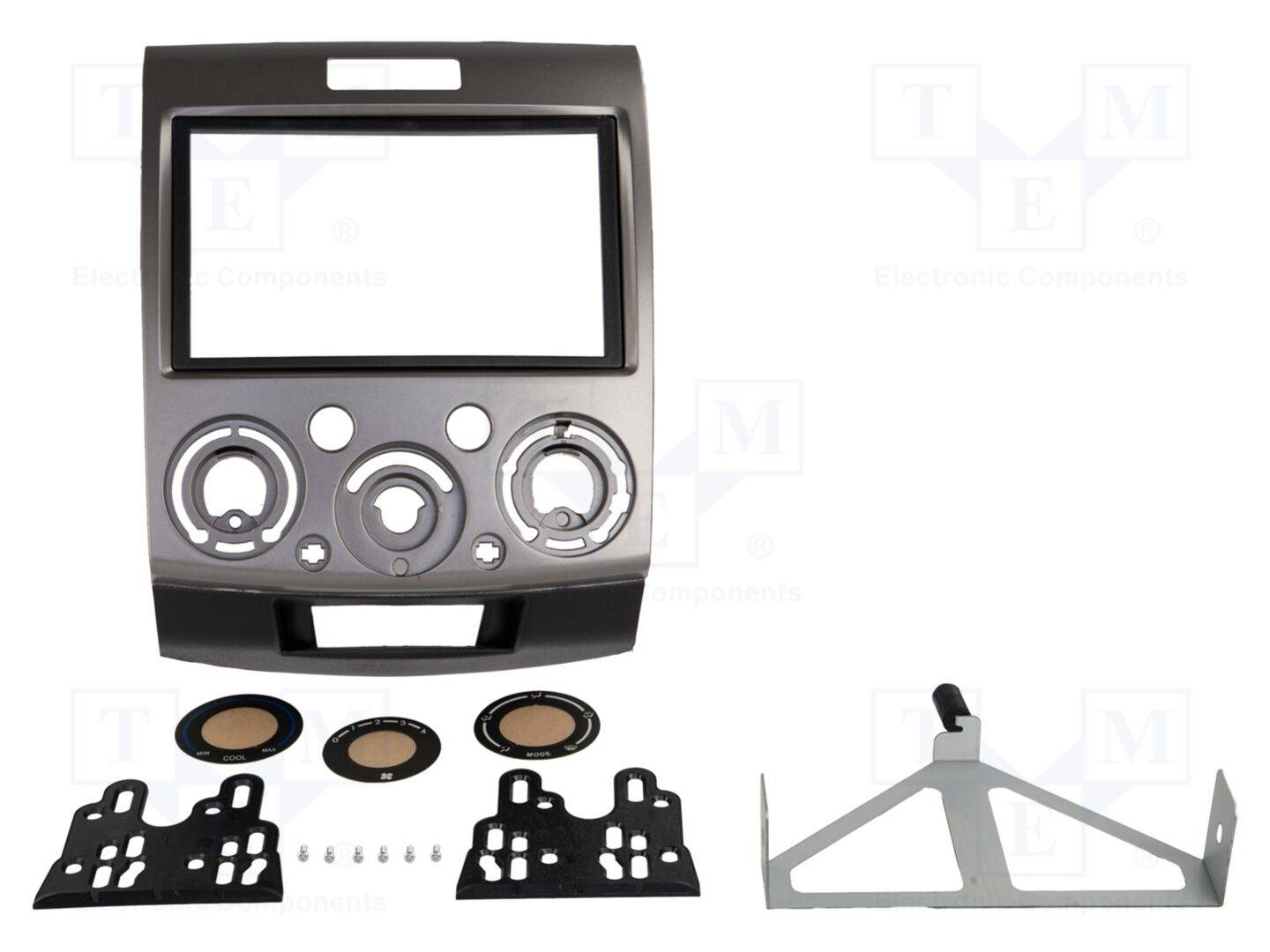 ACV RAM-40.1261 Radiomontageframe; Ford,Mazda; 2 DIN; donker zilverkleurig - 1 stuk-0