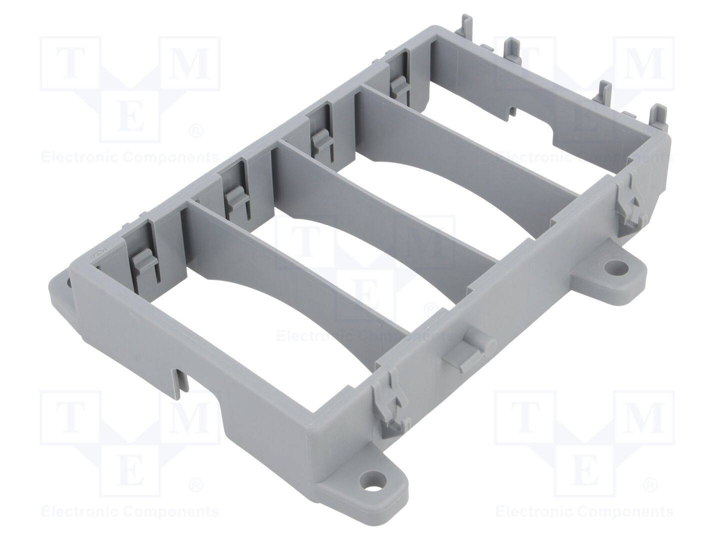 MTA MTA-0101520 Houder; geschroefd,indrukken; polypropyleen; grijs; Set: frame - 1 stuk-0
