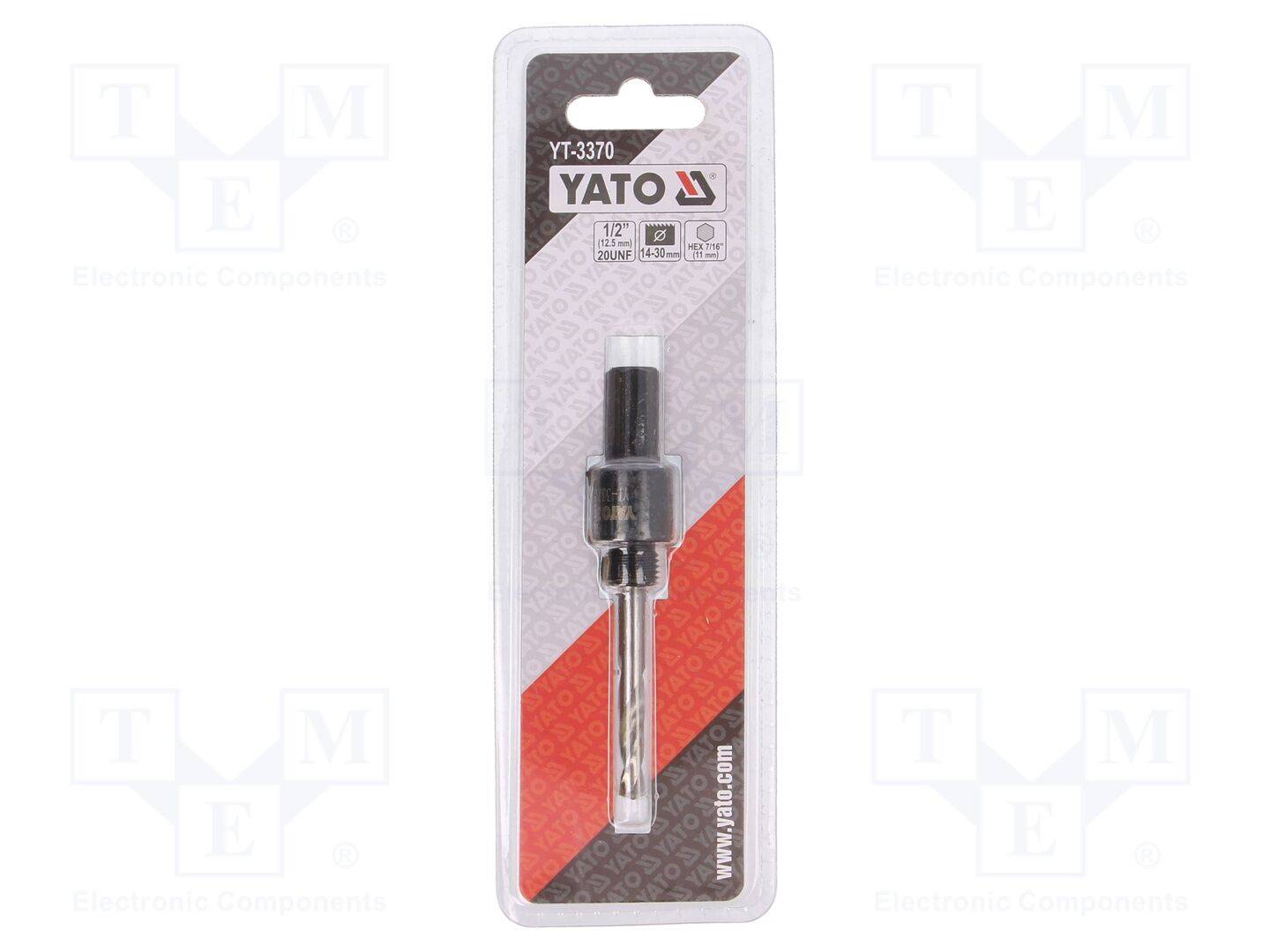 YATO YT-3370 Boorkroonadapter; Schroefdr: 1/2"; 11mm; 7/16" - 1 stuk-0