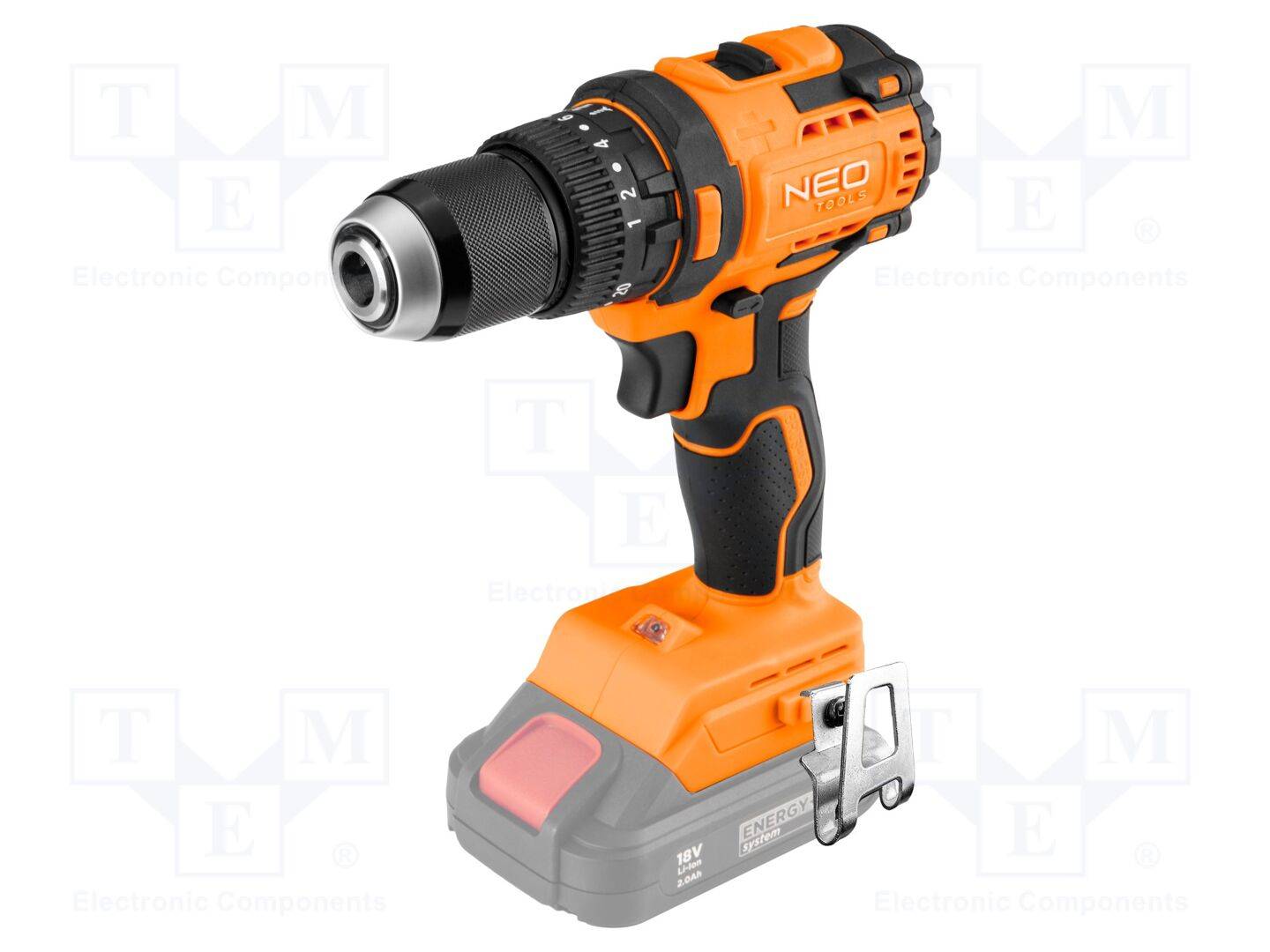 NEO TOOLS NEO-04-619 Schroefboormachine; accu; 18VDC; klop; Soort: borstelloos - 1 stuk-0