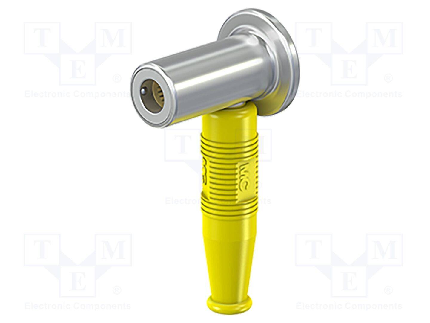 STÄUBLI POAG-KBT6DIN Labconnector: banaanstekker 6mm; contact; geel; krimp; Medical - 1 stuk-0