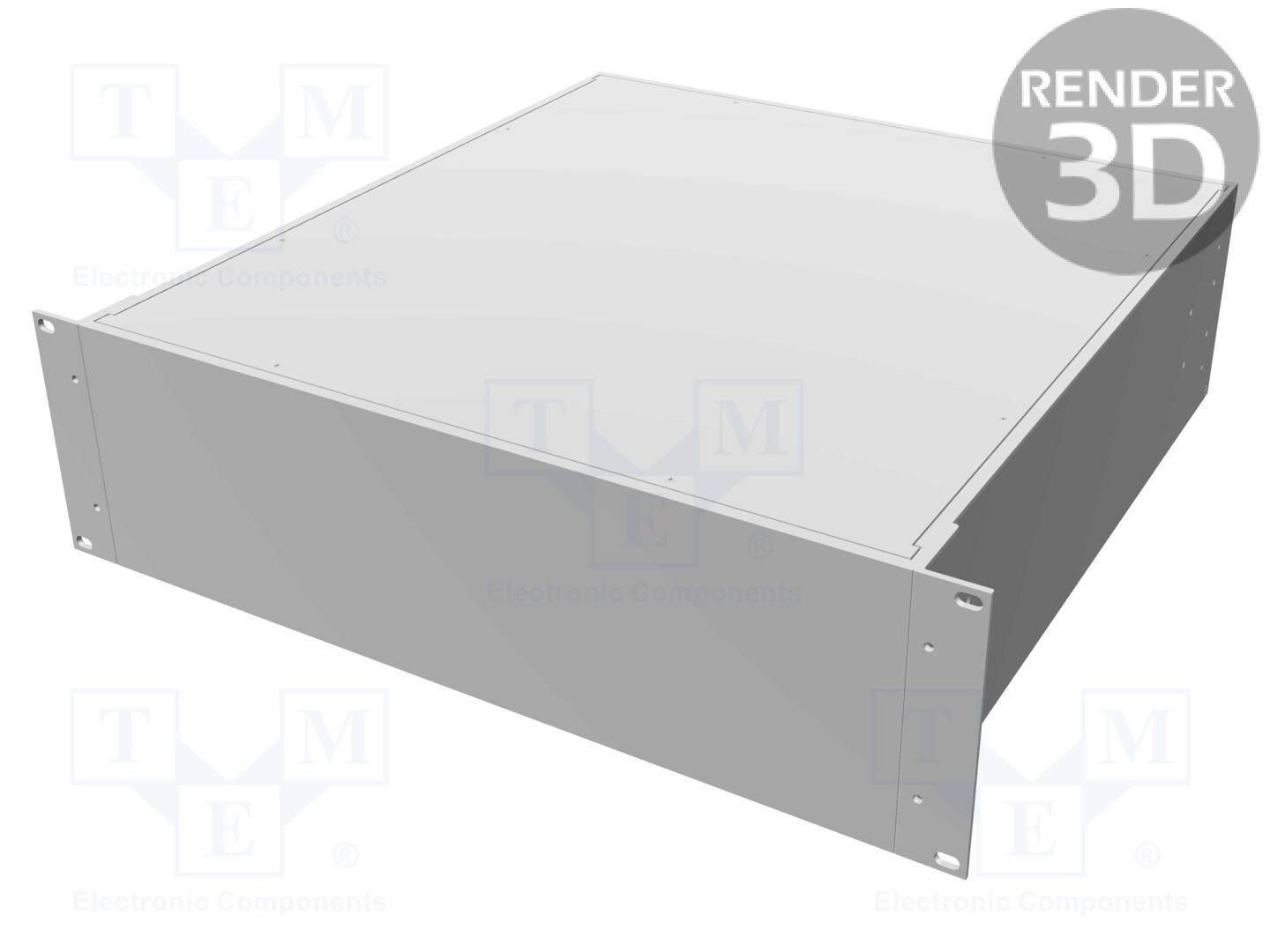 HAMMOND HM-RM3U1918SBK Behuizing: voor rackmontage; Standaard: 19"; 3U; W: 422mm; H: 133mm - 1 stuk-0