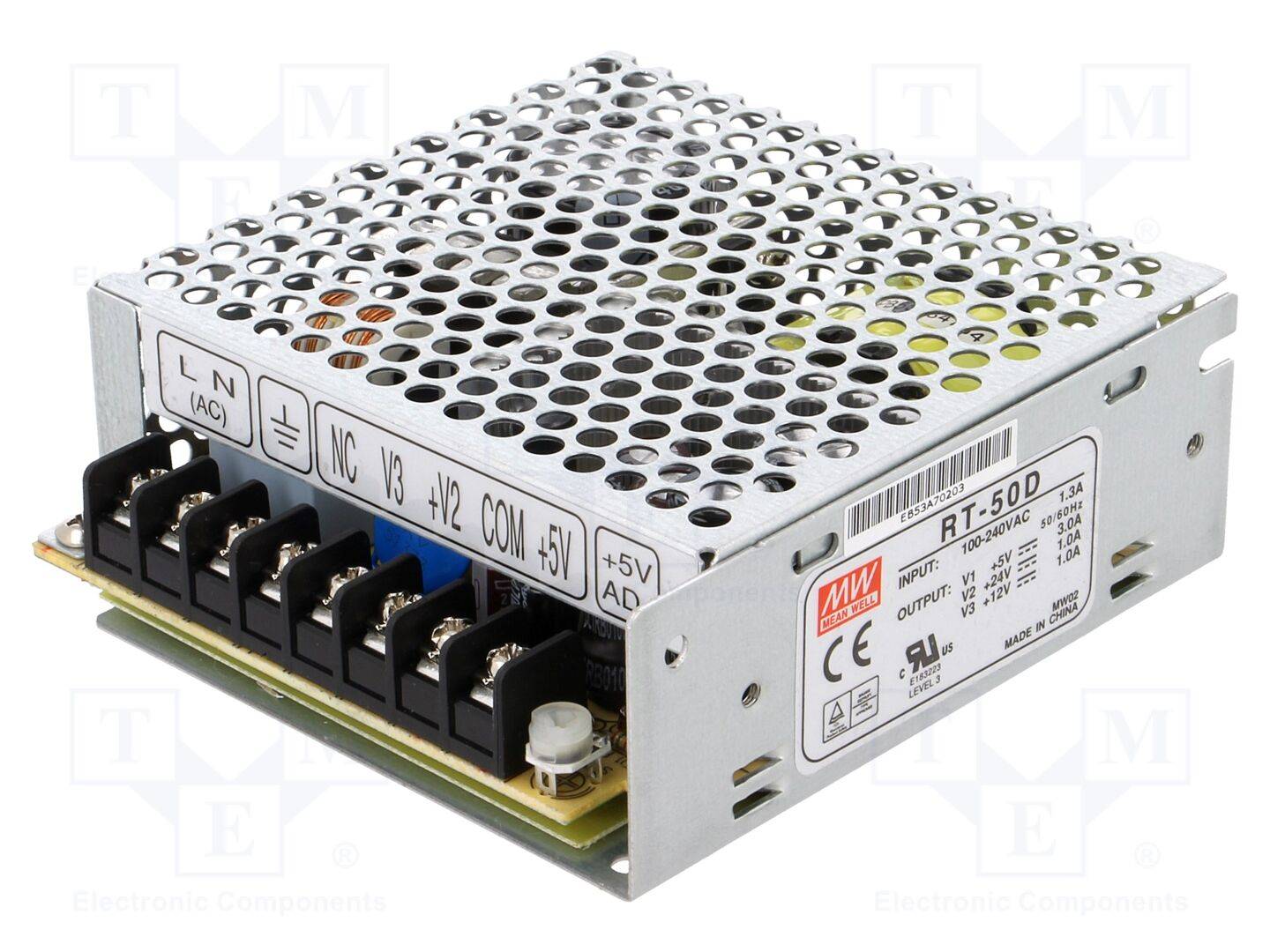 MEAN WELL RT-50D Schakelnetvoedingsmodule 5 V/DC 3 A 51 W