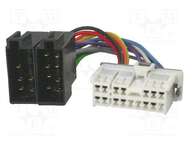 4CARMEDIA ZRS-120 Connector; ISO; Hyundai,Kia; PIN: 16 - 1 stuk-0