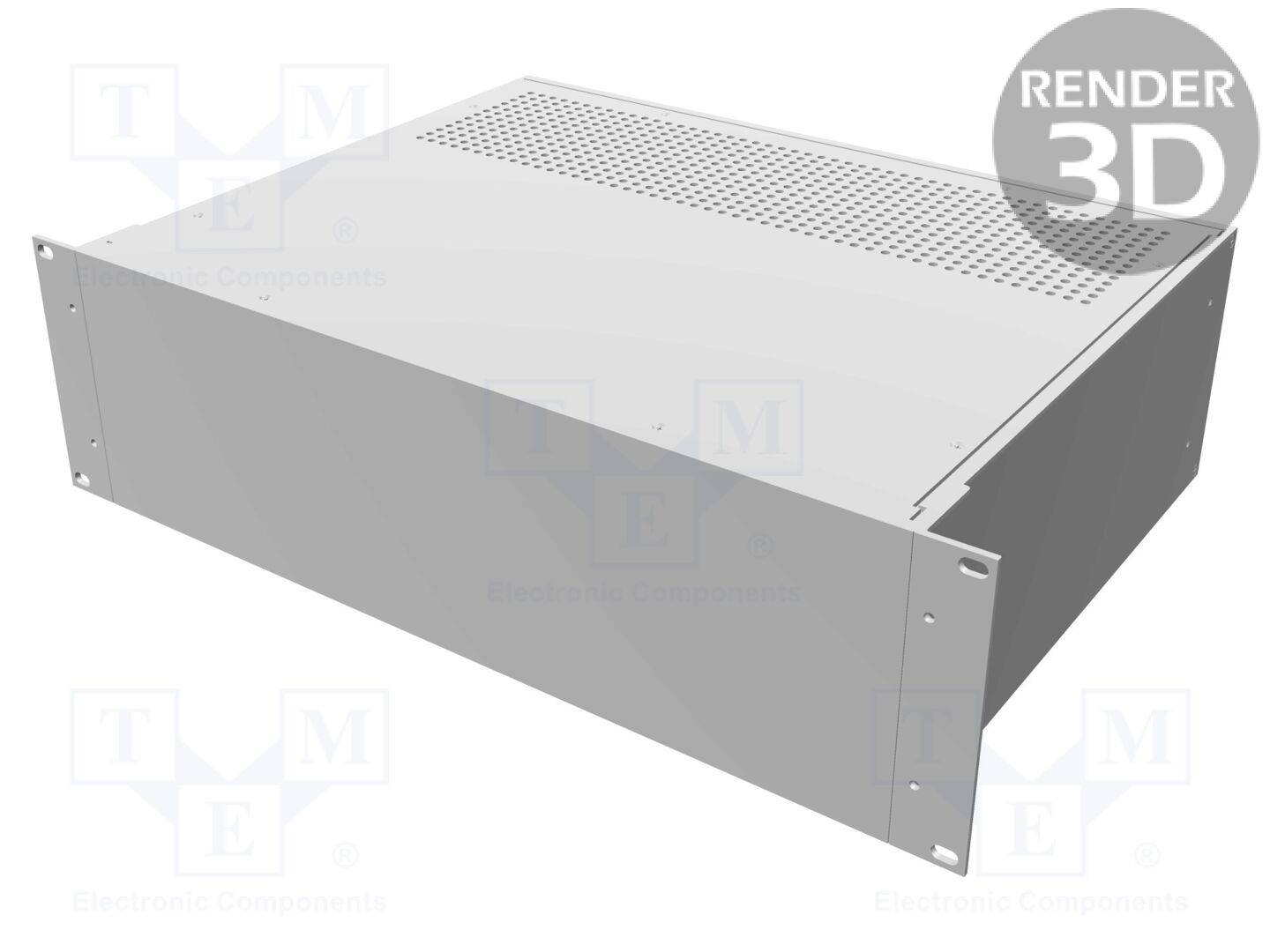 HAMMOND HM-RM3U1913VBK Behuizing: voor rackmontage; Standaard: 19"; 3U; W: 422mm; H: 133mm - 1 stuk-0