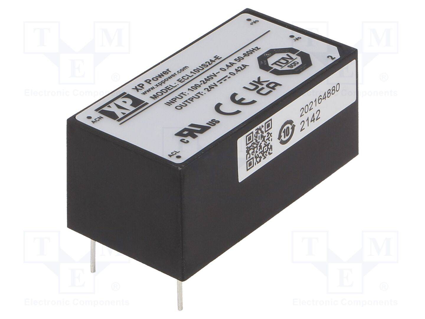 XP POWER ECL10US24-E Omvormer: AC/DC; 10W; Uin: 85÷264VAC,120÷370VDC; Uuit: 24VDC; OUT: 1 - 1 stuk-0