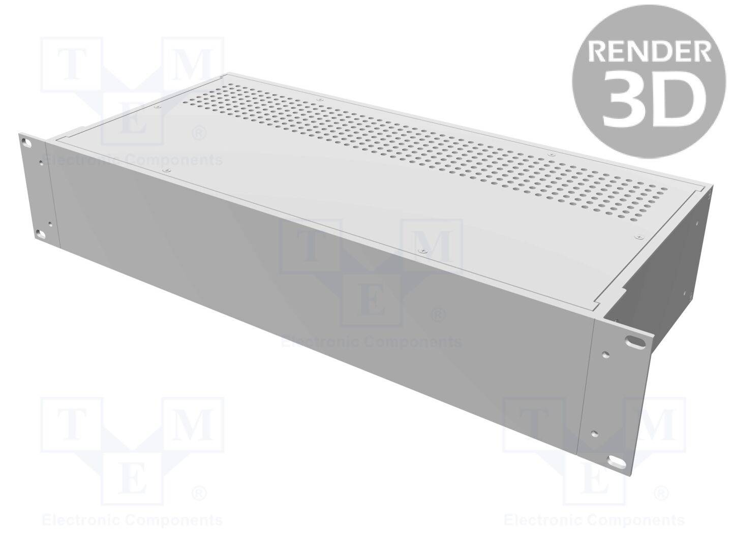 HAMMOND HM-RM2U1908VBK Behuizing: voor rackmontage; Standaard: 19"; 2U; W: 422mm; H: 89mm - 1 stuk-0