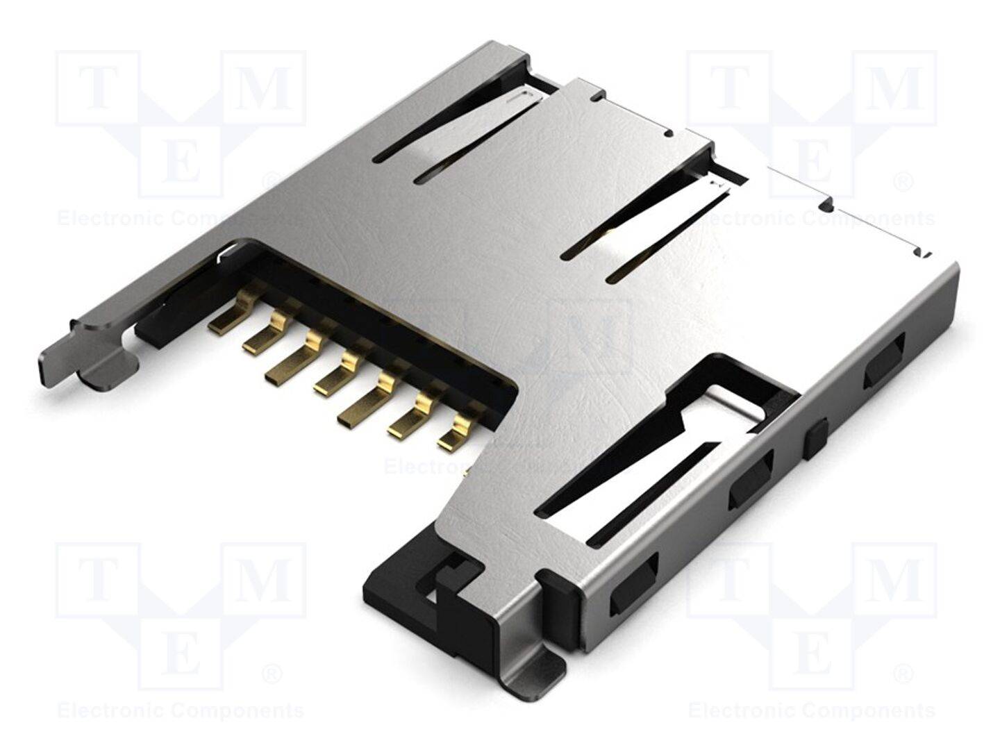 GCT MEM2061-01-188-00A Connector: voor kaarten; microSD; push-push; SMT; gold flash; rol - 1 stuk-0