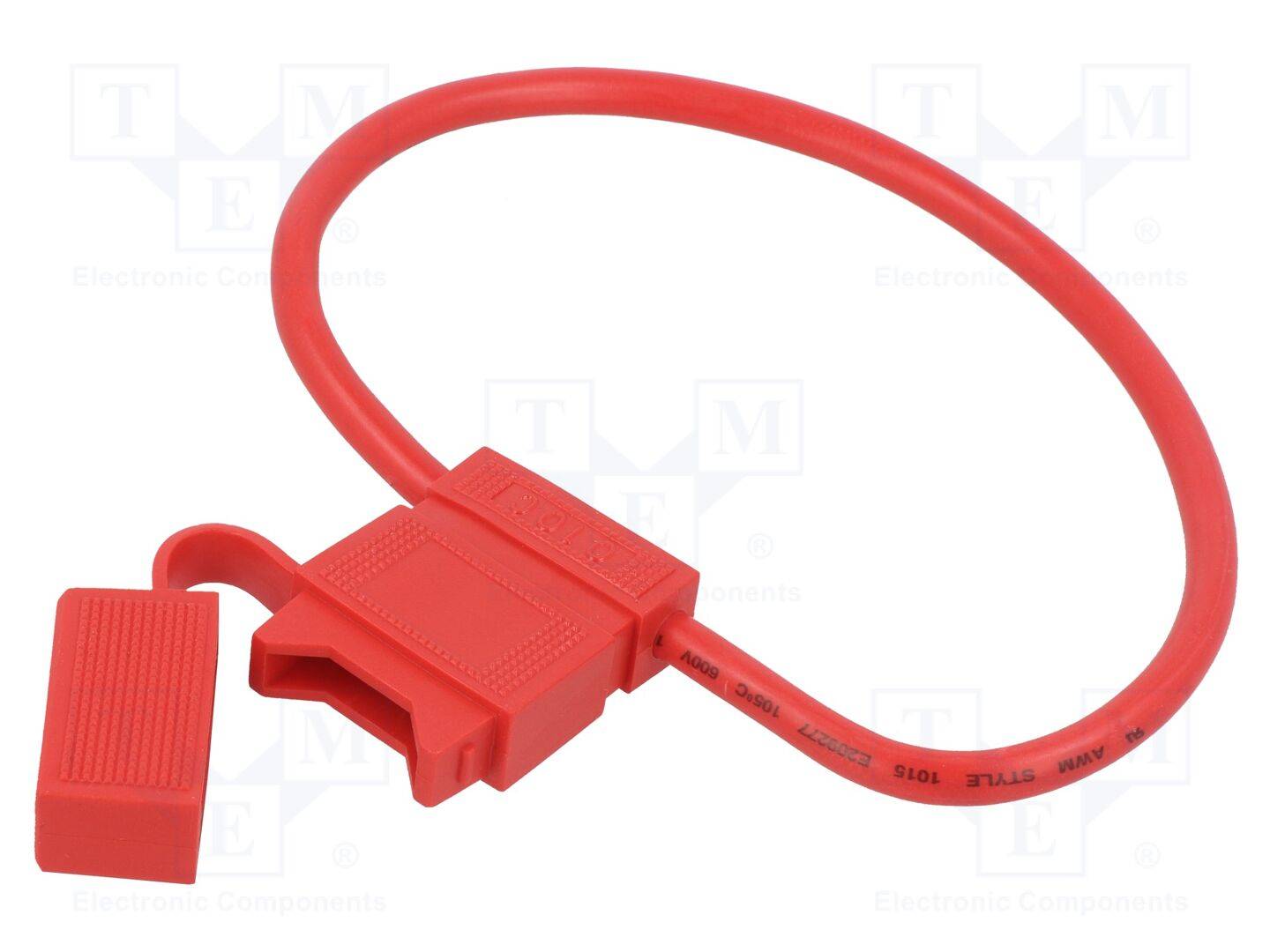 OPTIFUSE LPR-03R-10R Houder; 19mm; 40A; Uitg: draden; 58V; Kabelkleur: rood; -40÷85°C - 1 stuk-0