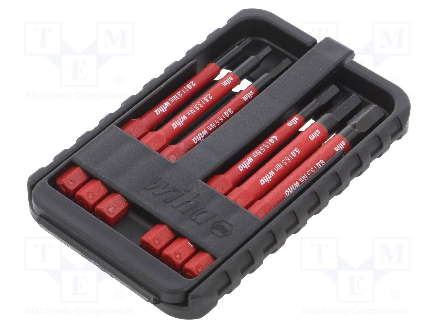 WIHA WIHA.43156 Gereedschapset: schroevendraaierbits; geïsoleerd; binnenzeskant - 1 set-0