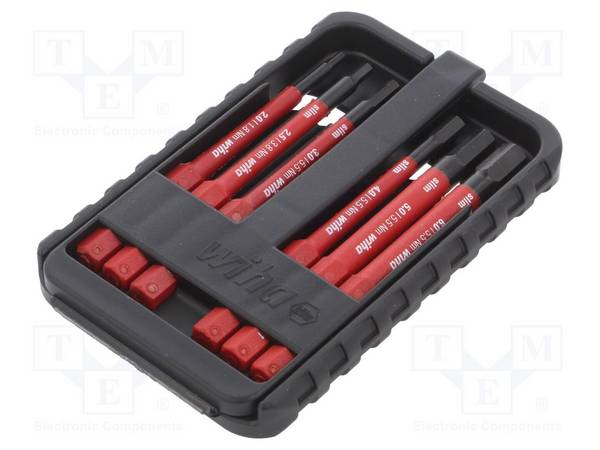 WIHA WIHA.43156 Gereedschapset: schroevendraaierbits; geïsoleerd; binnenzeskant - 1 set