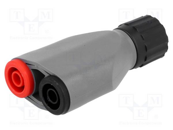 ELECTRO-PJP PJP7043-IEC Adapter; 3A; banaan aansluiting 4mm x2,BNC mannelijk; 1kV - 1 stuk