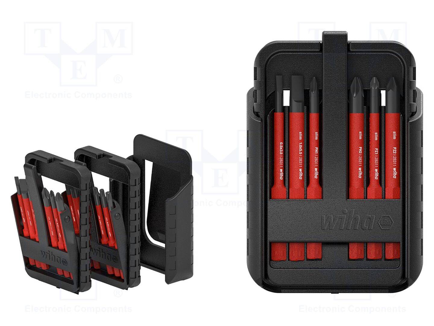 WIHA WIHA.43162 Gereedschapset: schroevendraaierbits; geïsoleerd; 1kVAC; 6mm - 1 set-0