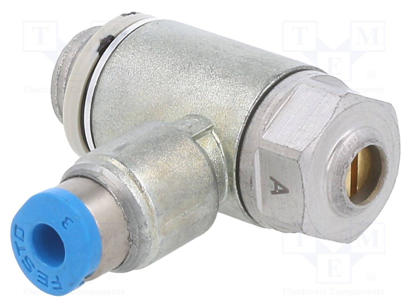 FESTO GRLA-1/8-QS-3-D Smoorterugslagventiel; 0,2÷10bar; verchroomd zinkgietwerk; 3mm - 1 stuk-0