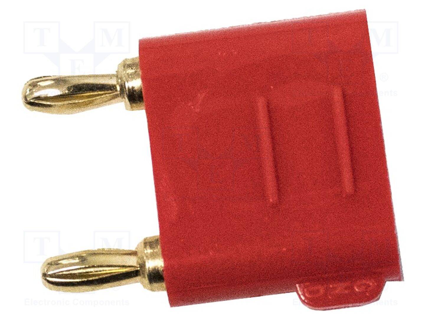 MUELLER ELECTRIC BU-P2035-2 Labconnector: banaanstekker 3mm; kortsluitingsstekker; rood; 5A - 1 stuk-0