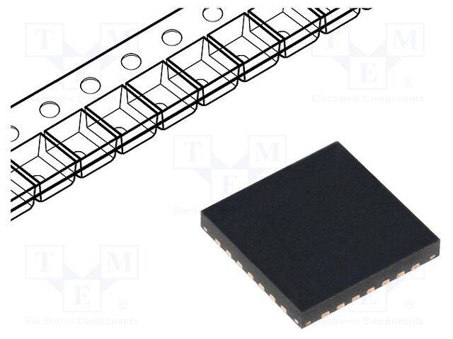 MICROCHIP TECHNOLOGY MCP39F511N-E/MQ IC: vermogensdetector; UART; 24bit; 512BEEPROM; QFN28; -40÷125°C - 1 stuk-0