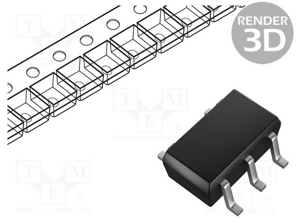 TEXAS INSTRUMENTS INA180A4IDBVR IC: meetversterker; 105kHz; Ch: 1; 2,7÷5,5VDC; SOT23-5; 200V/V - 1 stuk