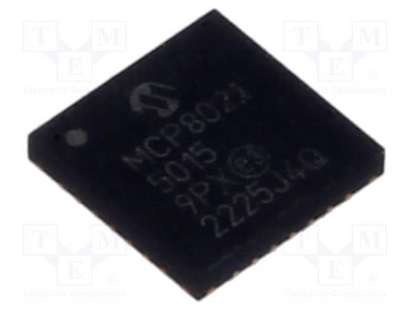 MICROCHIP TECHNOLOGY MCP80215015H9PXVAO IC: driver; 3-fase motor controller,LDO; UART; VQFN28; 0,5A; Ch: 3 - 1 stuk