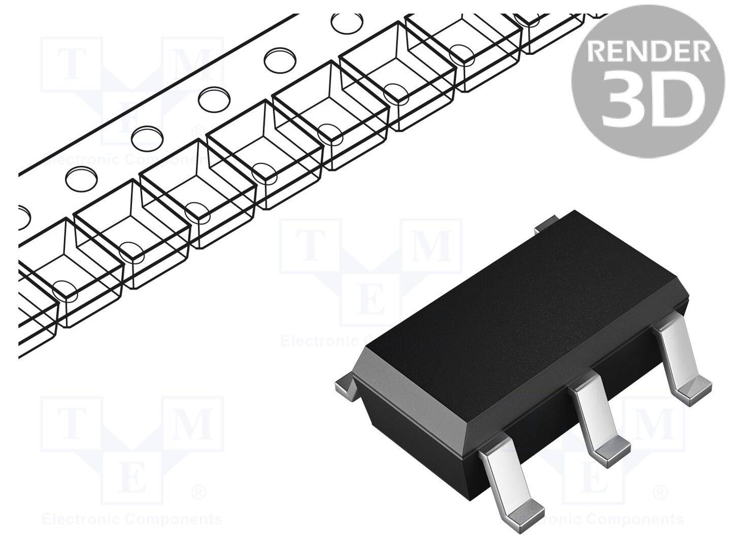 TEXAS INSTRUMENTS TPS3820-50DBVR IC: toezichtsysteem; inschakelreset bewaking (PoR); push-pull - 1 stuk-0