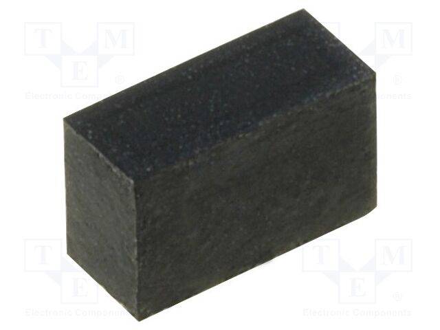 FIX&FASTEN FIX-SF-0652840 Zelfklevend voetje; H: 4mm; zwart; rubber; W: 6,5mm; L: 2,8mm - 50 stuks-0