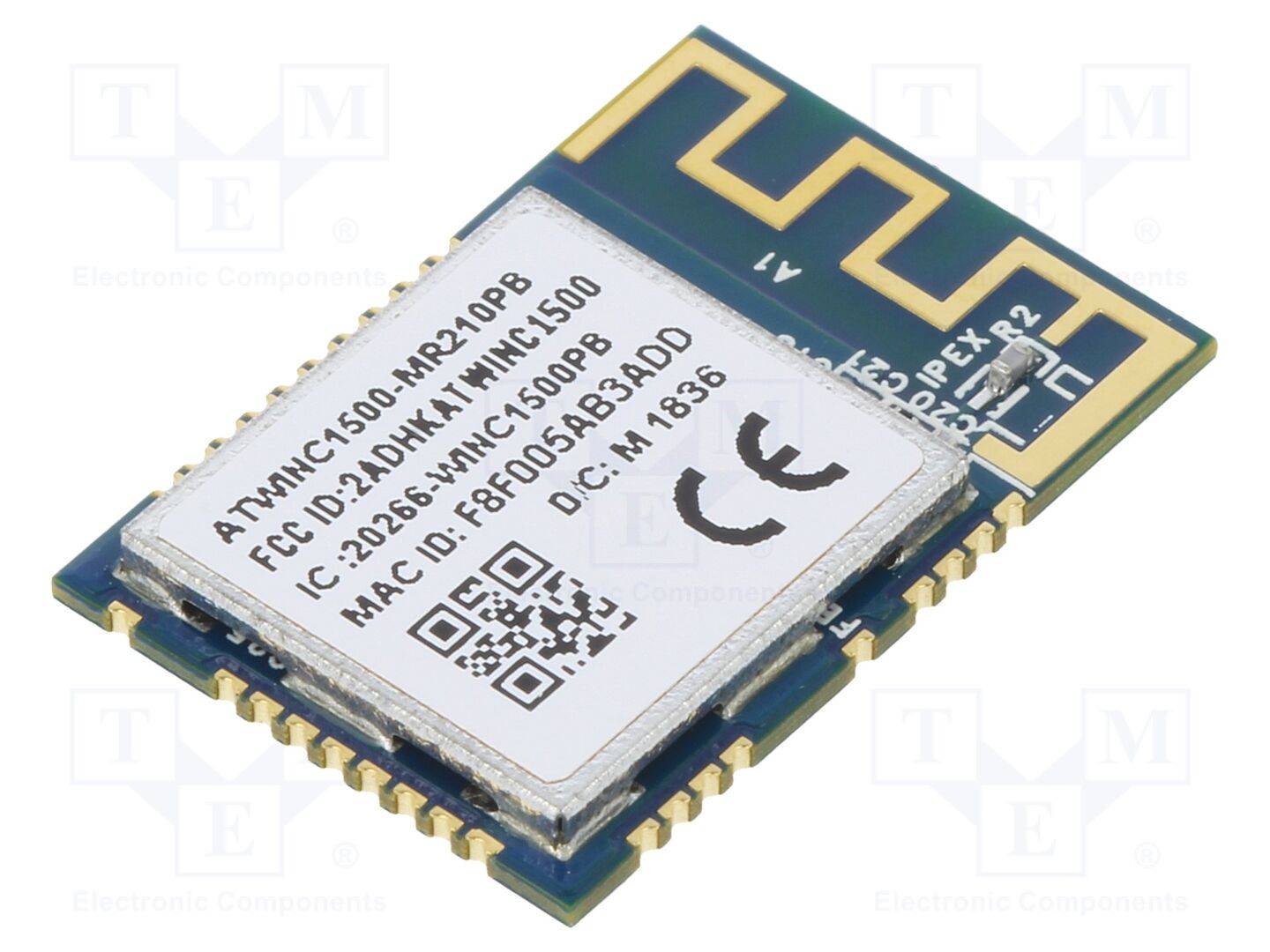 MICROCHIP TECHNOLOGY WINC1500-MR210PB61 Module: WiFi; 17dBm; IEEE 802.11b/g/n; SPI,UART; SMD; 72Mbps; tray - 1 stuk-0