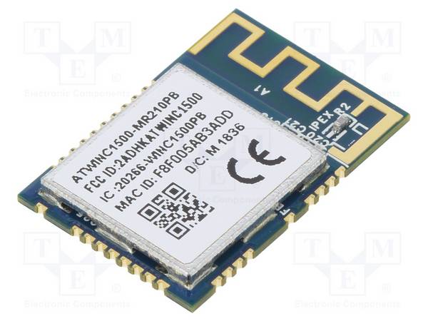 MICROCHIP TECHNOLOGY WINC1500-MR210PB61 Module: WiFi; 17dBm; IEEE 802.11b/g/n; SPI,UART; SMD; 72Mbps; tray - 1 stuk