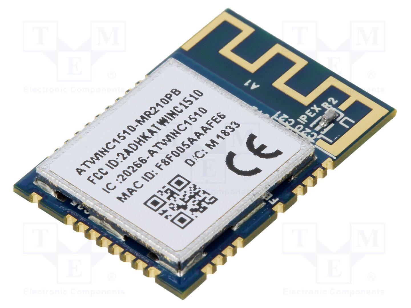MICROCHIP TECHNOLOGY WINC1510-MR210PB61 Module: WiFi; 17dBm; IEEE 802.11b/g/n; SPI,UART; SMD; 72Mbps; tray - 1 stuk-0